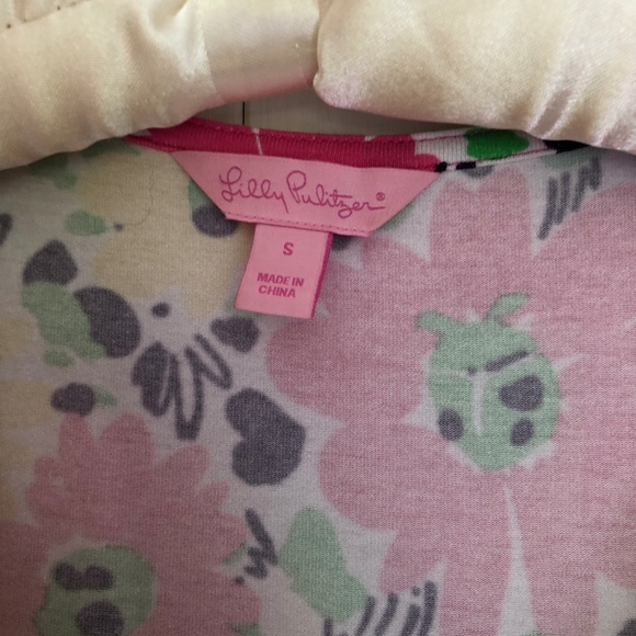 LILLY PULITZER Floral Dress Cotton Ladybug - Picture 4 of 4